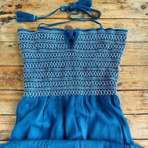 Lost & Wander Royal Blue Halter Long Dress.